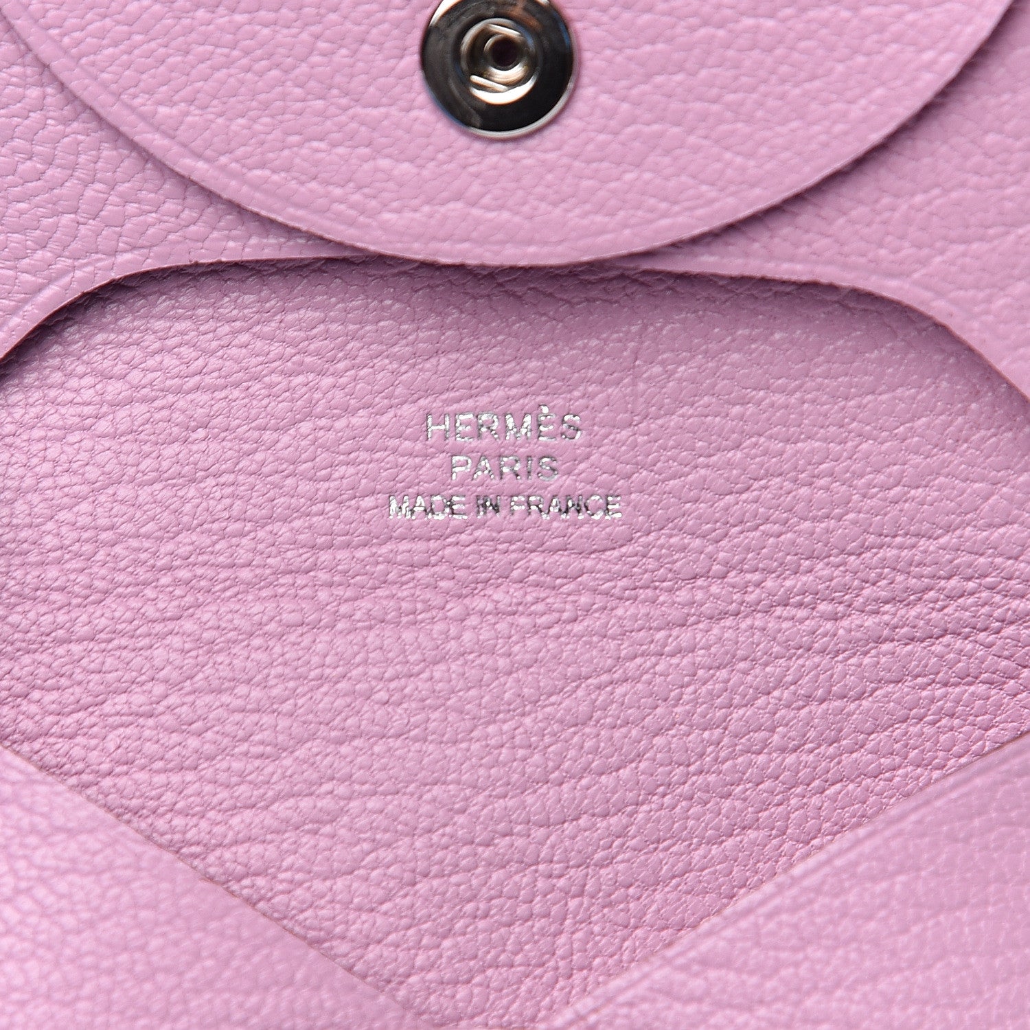 Hermes Chevre Mysore Bastia Coin Purse Mauve Sylvestre 5 of 7