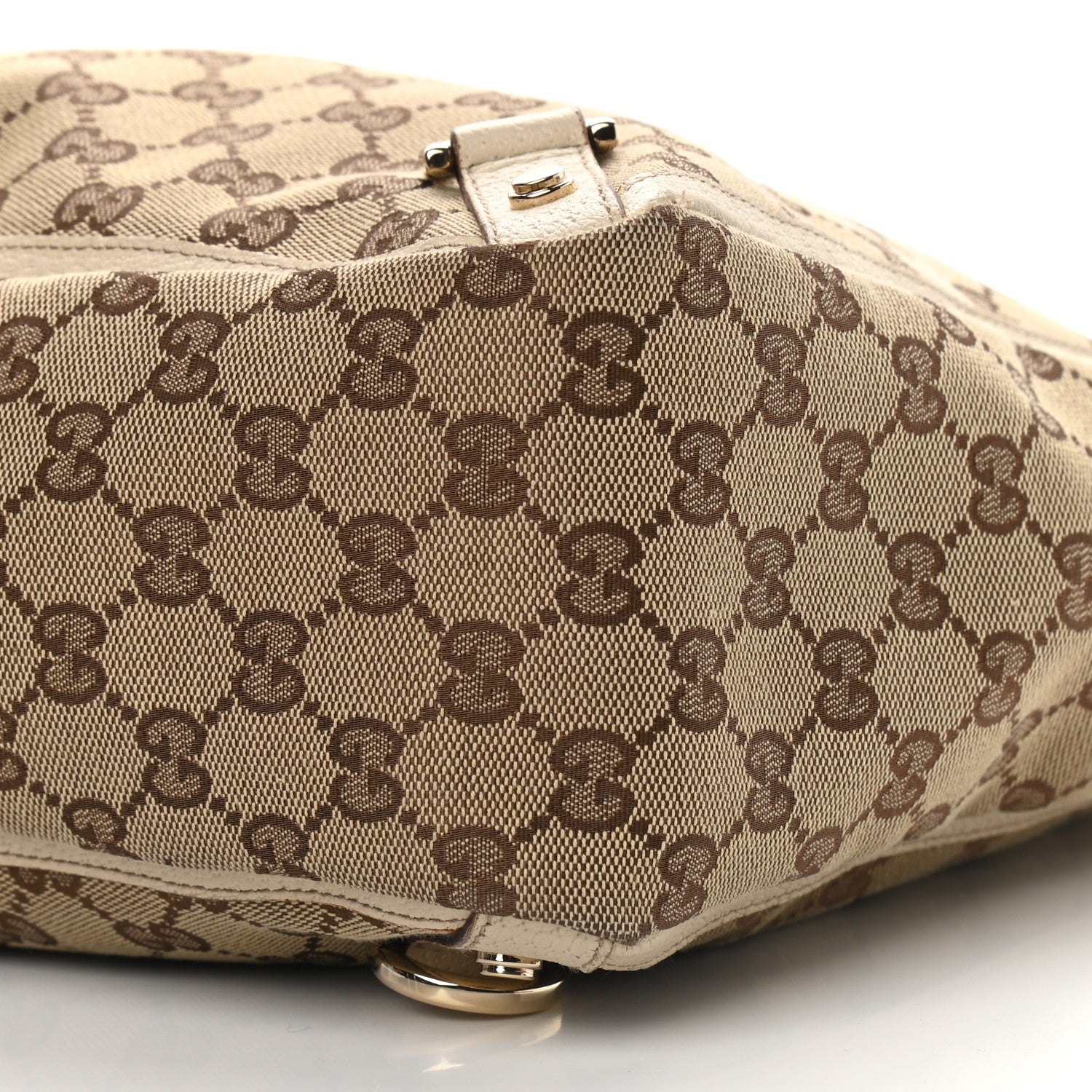 Gucci Monogram Large Abbey Tote Off White 9 of 12