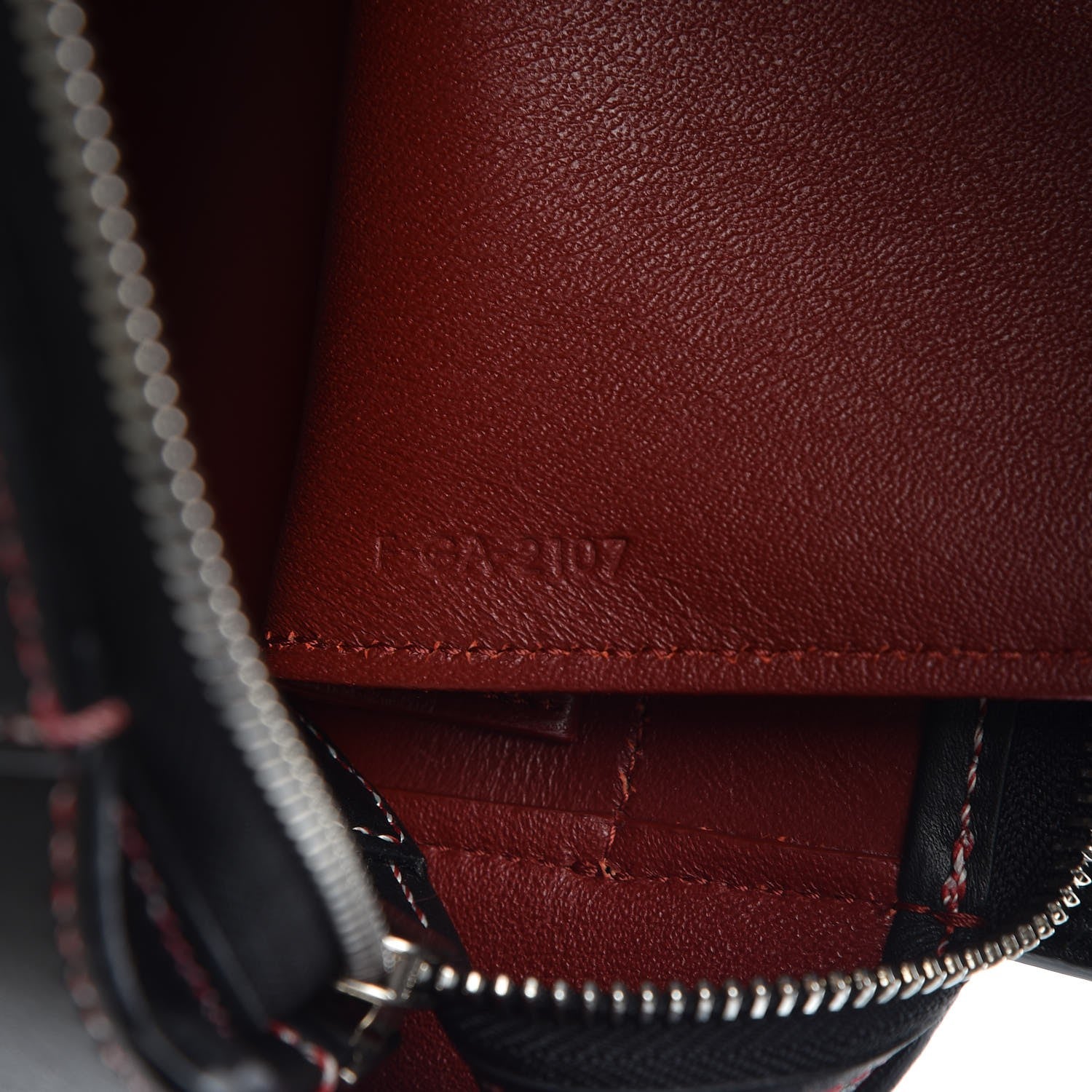 Celine Grained Calfskin Micro Stitch Belt Bag Black 9 of 10