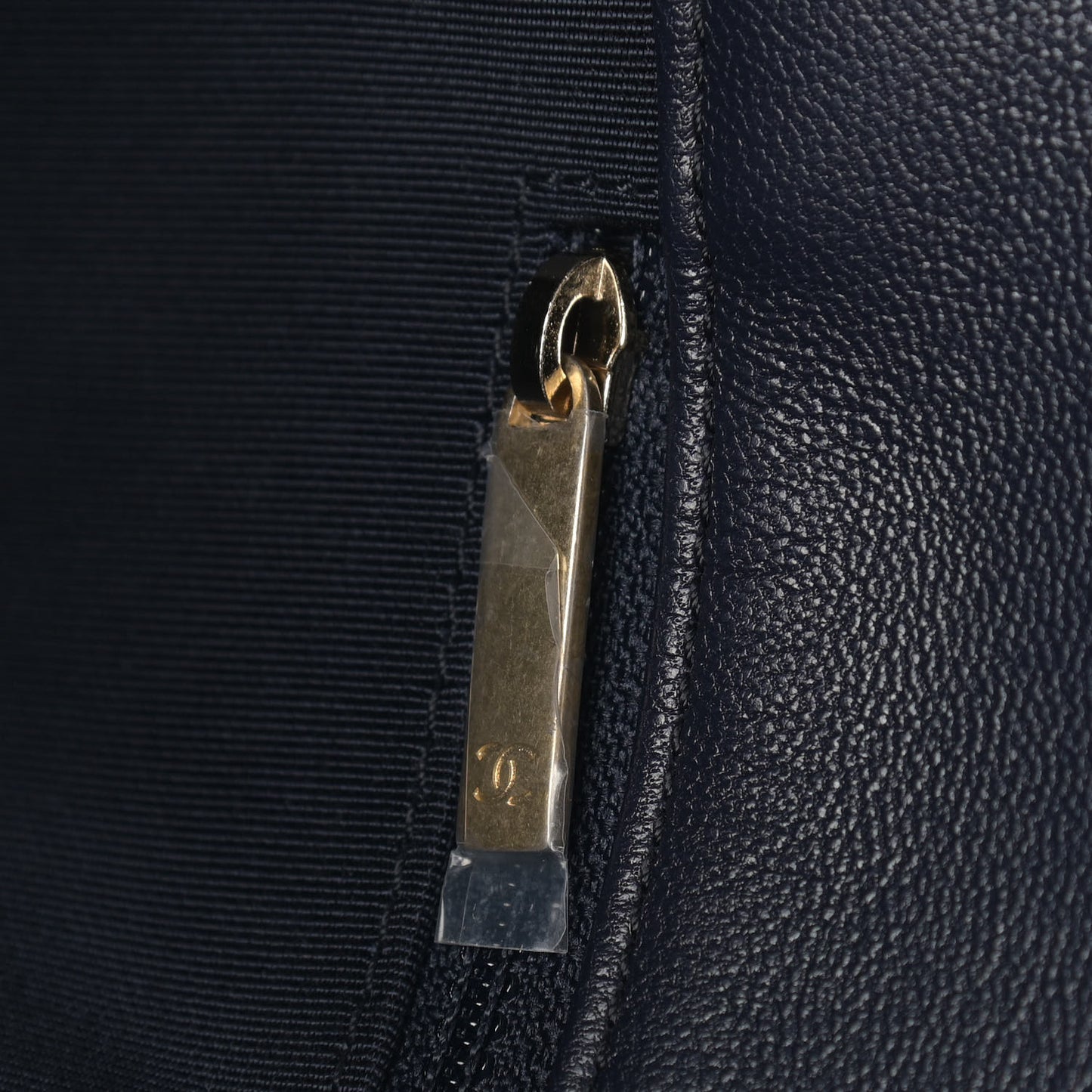 Goatskin Quilted Large Chanel 19 Flap Navy Blue