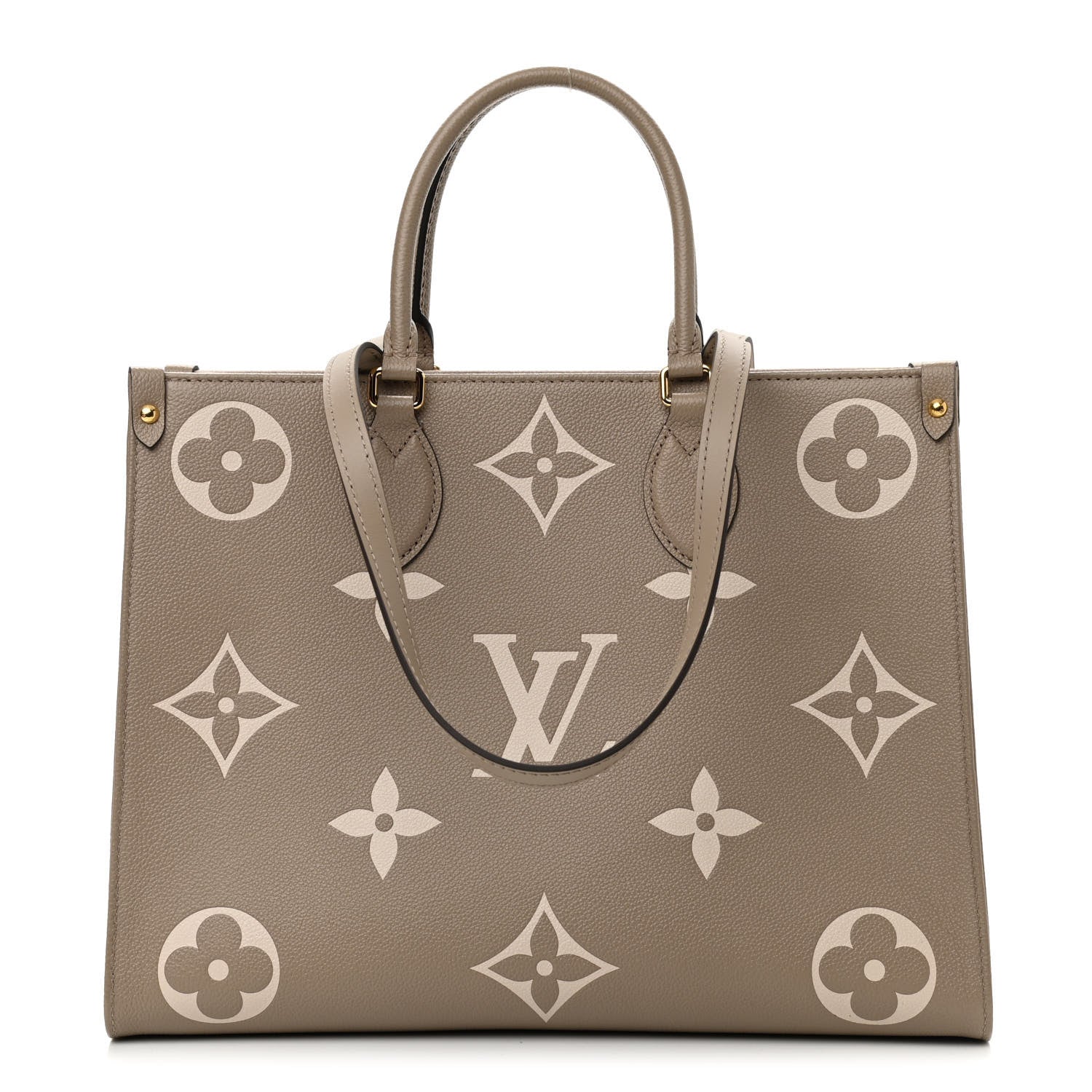 Louis Vuitton Empreinte Monogram Giant Onthego MM Tourterelle Creme 1 of 7