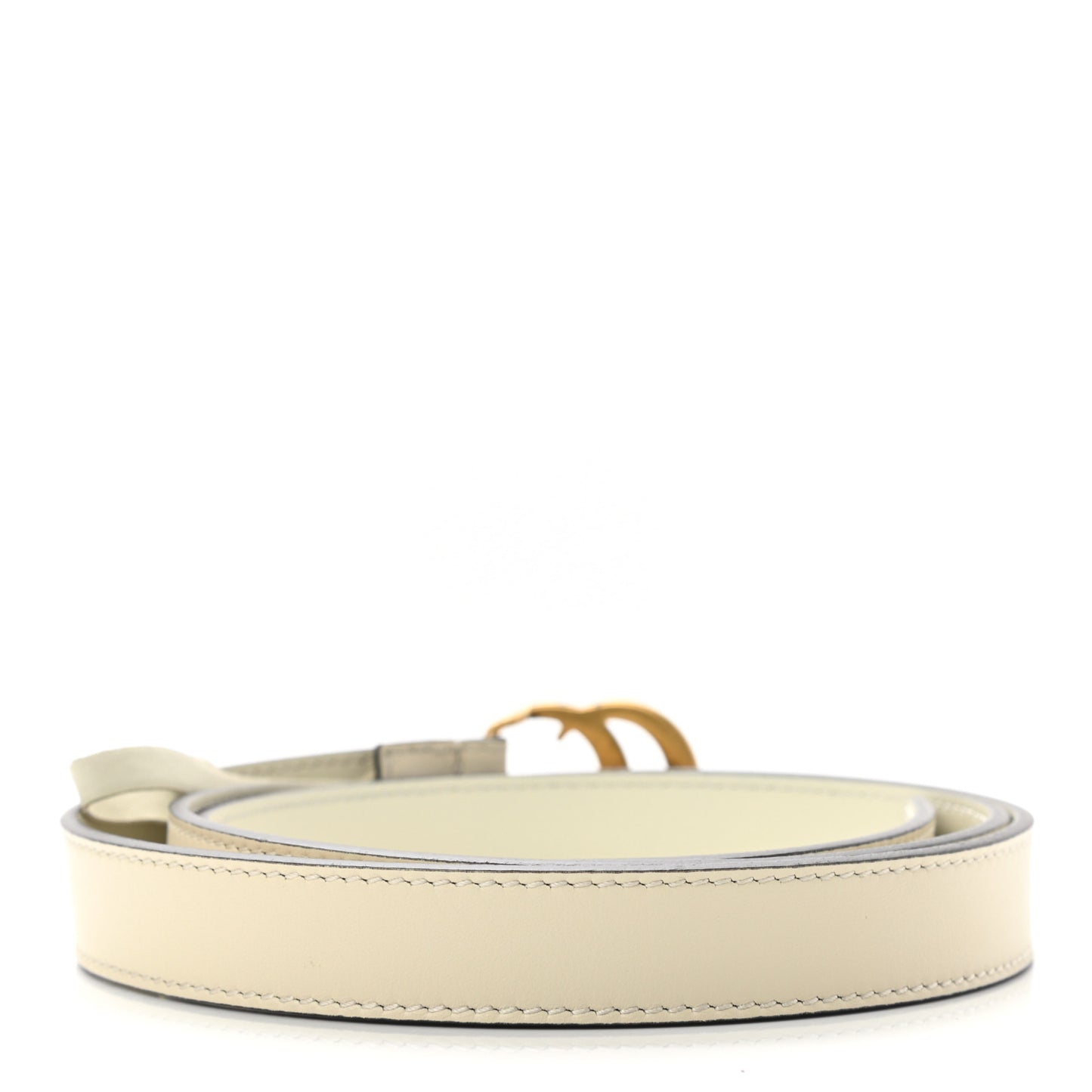 Calfskin Double G 20mm Belt 95 38 Mystic White