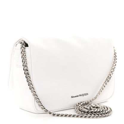 Alexander McQueen Nylon Graffiti Skull Small Crossbody Bag White Black 3 of 10