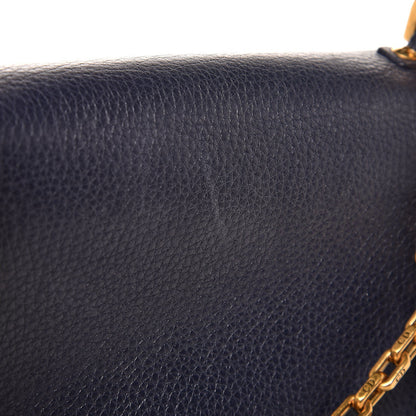 Christian Dior Grained Calfskin J'Adior Chain Flap Bag Blue 7 of 7