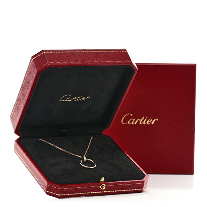 Cartier 18K Pink Gold Diamond Juste Un Clou Pendant Necklace 6 of 6