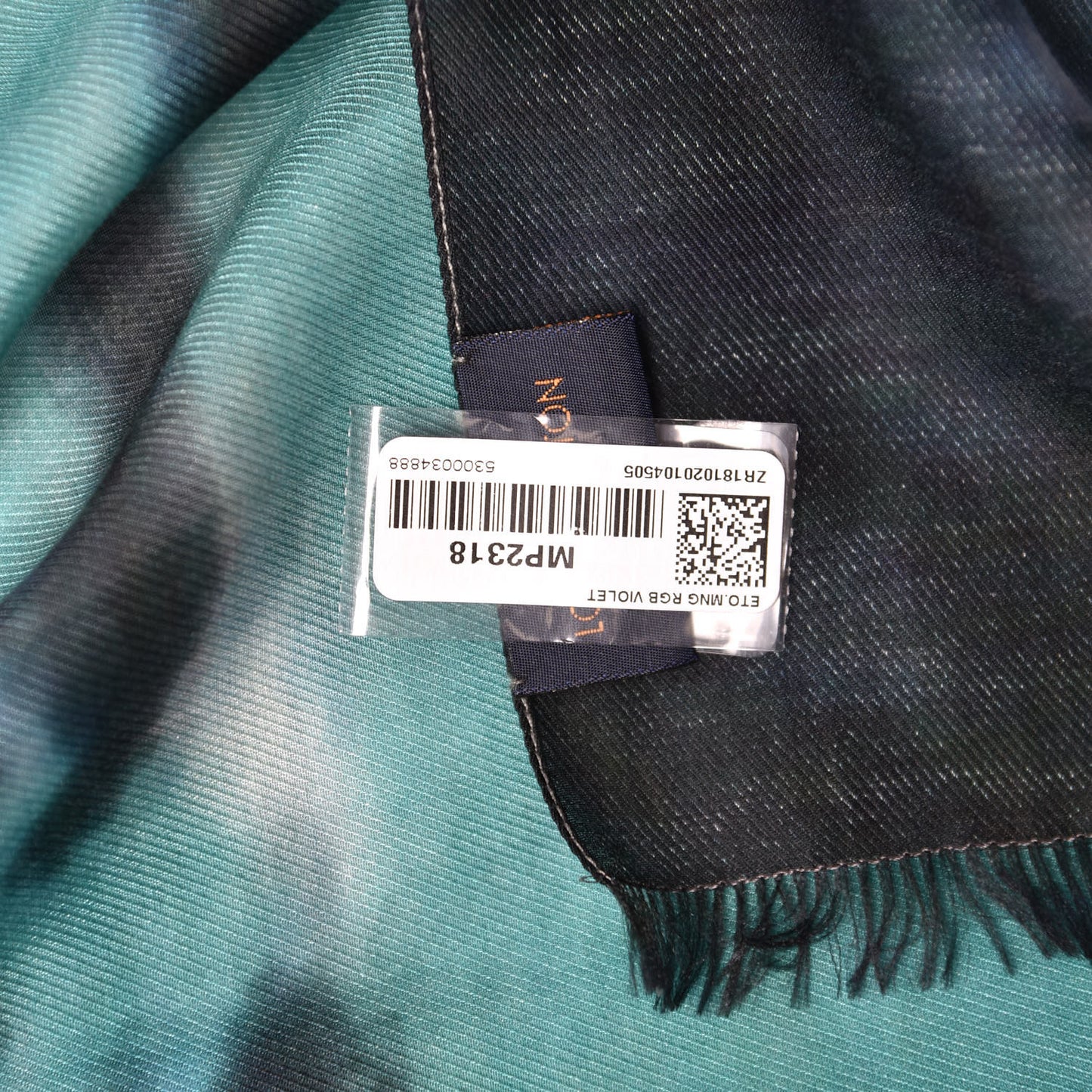 Silk Cotton Monogram Inkjet RGB Stole