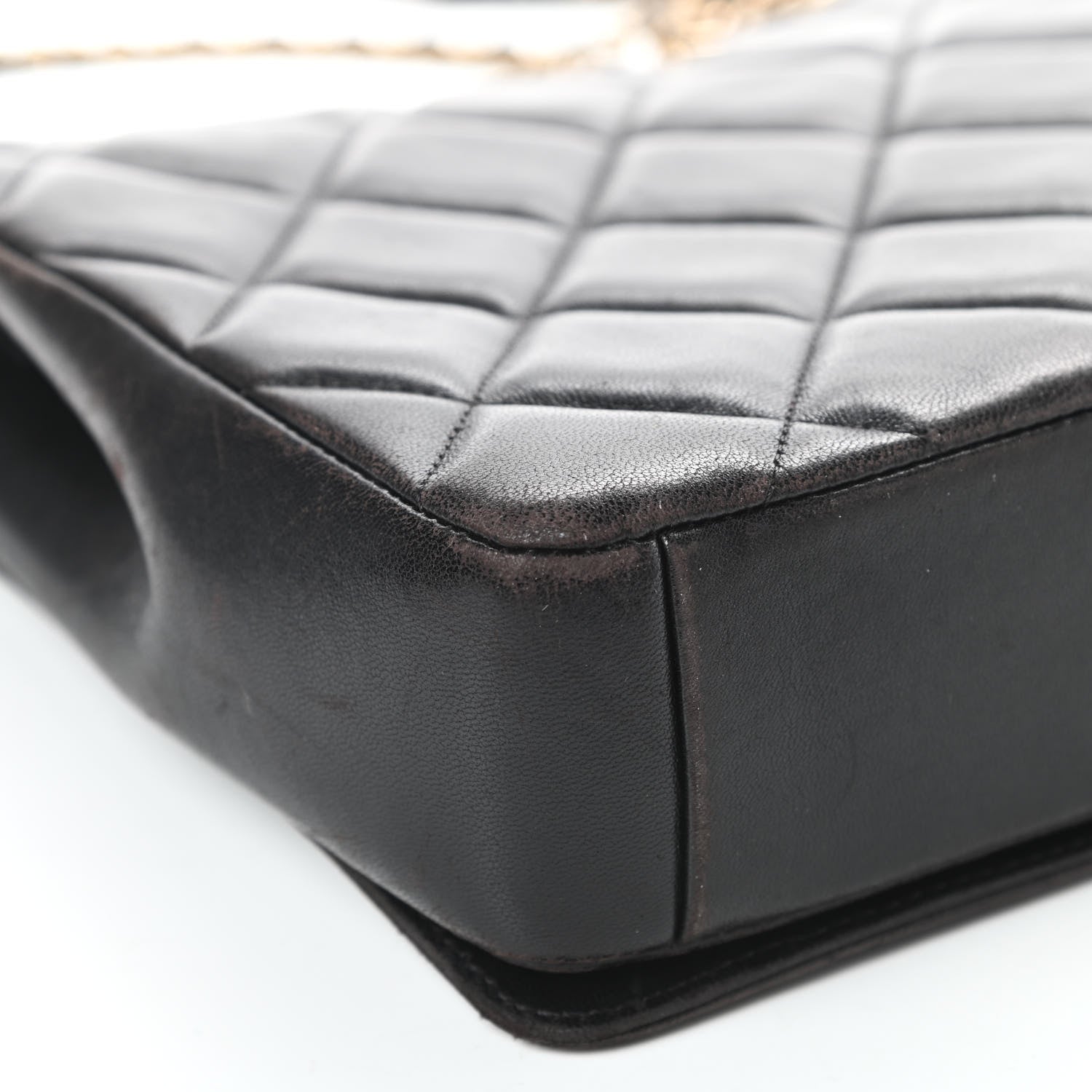 Chanel Lambskin Quilted Medium Diamond CC Flap Black 12 of 19