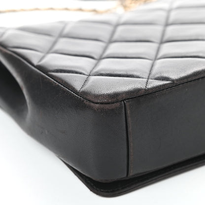 Chanel Lambskin Quilted Medium Diamond CC Flap Black 12 of 19