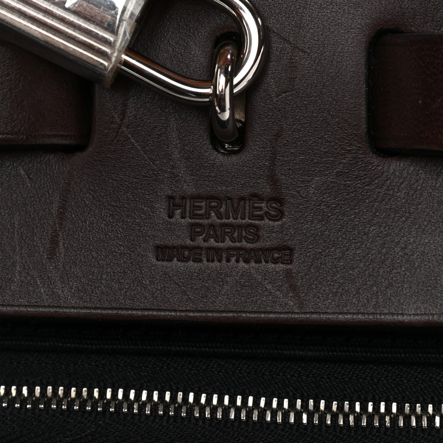 Hermes Toile Vache Hunter Herbag Zip 39 MM Black Ebene 7 of 12
