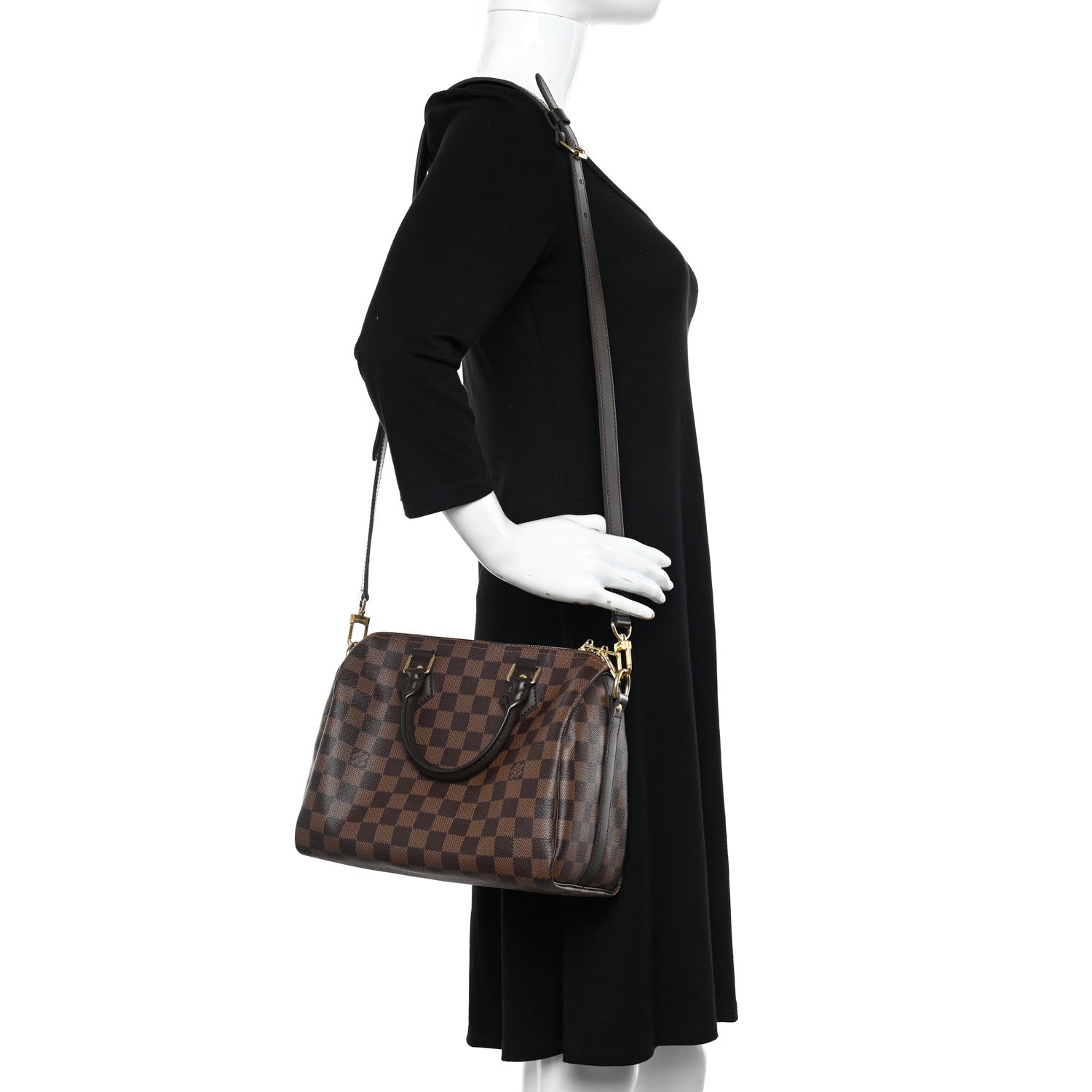 Louis Vuitton Damier Ebene Speedy Bandouliere 25 2 of 9