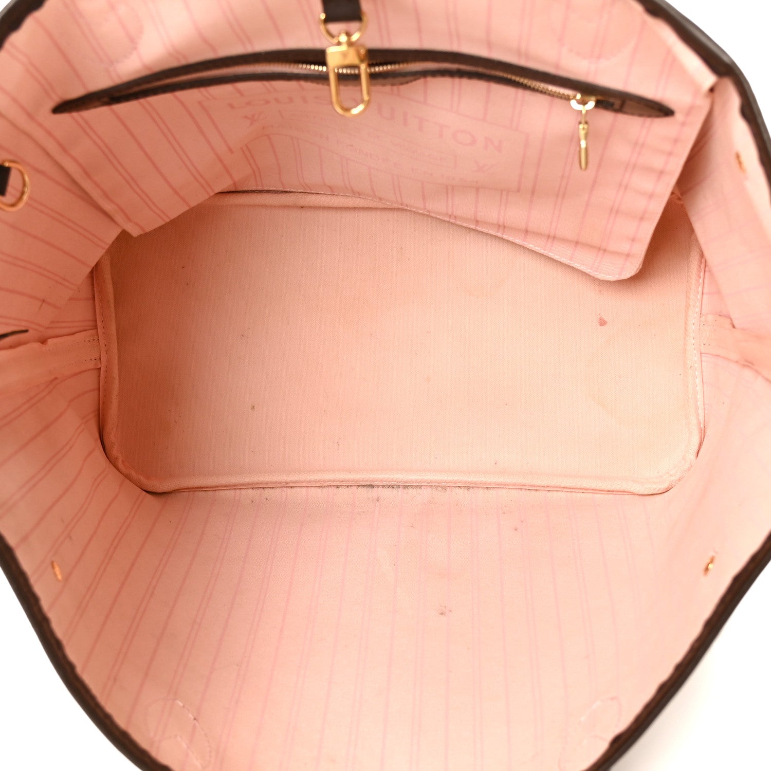 Louis Vuitton Damier Ebene Neo Neverfull MM Rose Ballerine 5 of 11