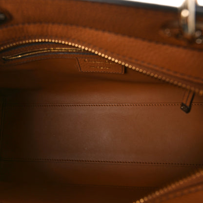 Christian Dior Bullcalf Medium Lady D-Sire Tote Dark Brandy 5 of 8