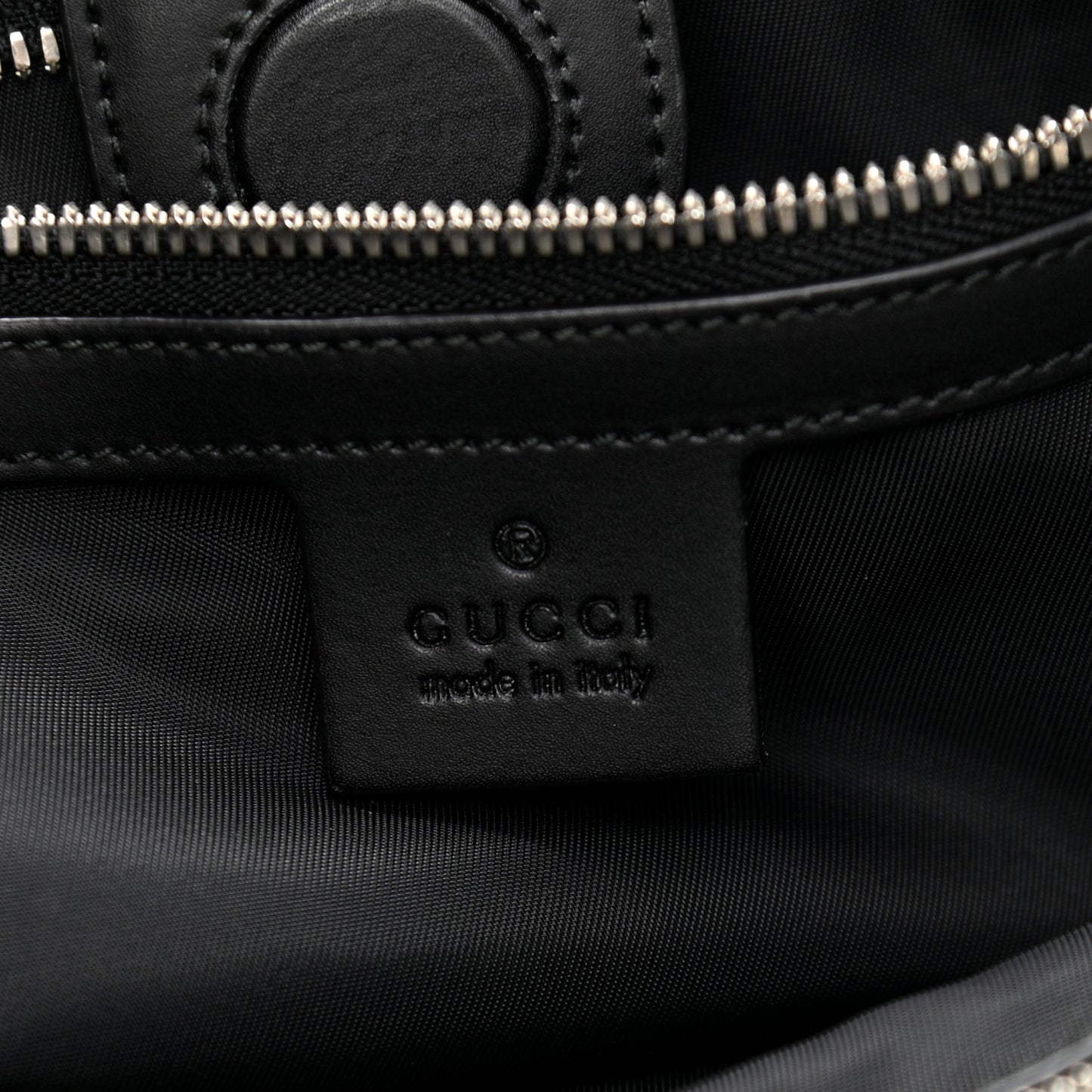 Soft GG Supreme Monogram Web Vertical Tote Black