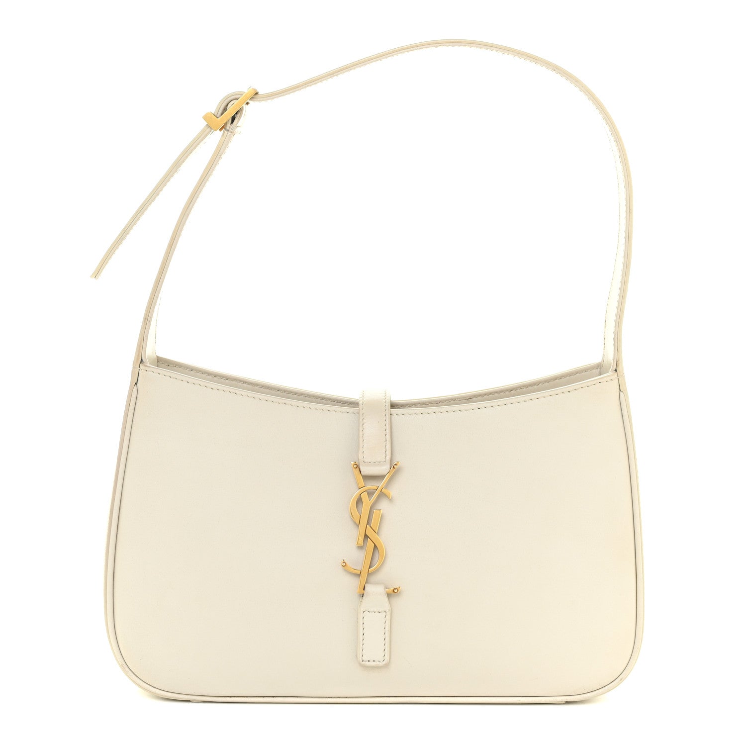 Saint Laurent Smooth Calfskin Le 5 A 7 Hobo Crema Soft 1 of 18