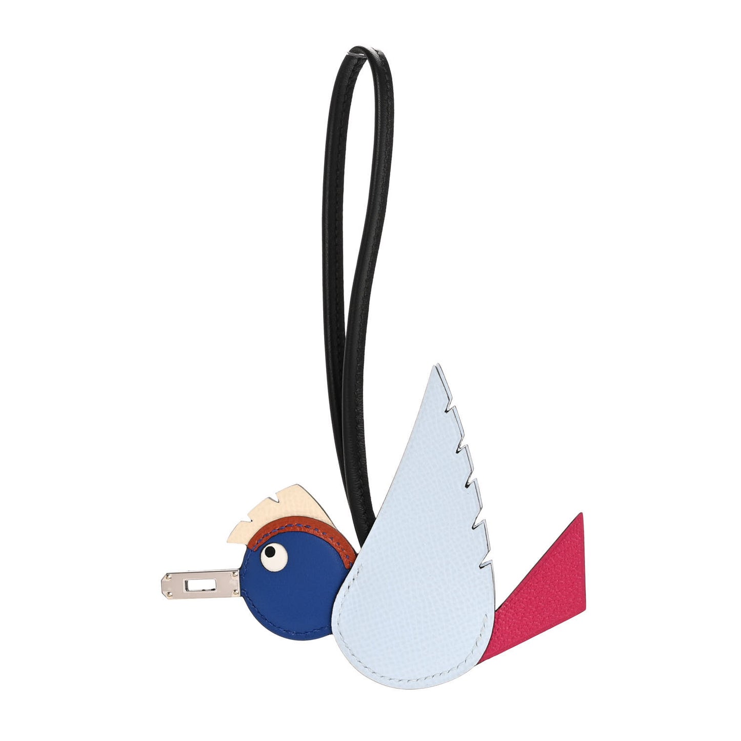 Epsom Swift Chevre Mysore Birdy Bag Charm Bleu Brume Rose Mexico Bleu Royal Cuivre Nata Black