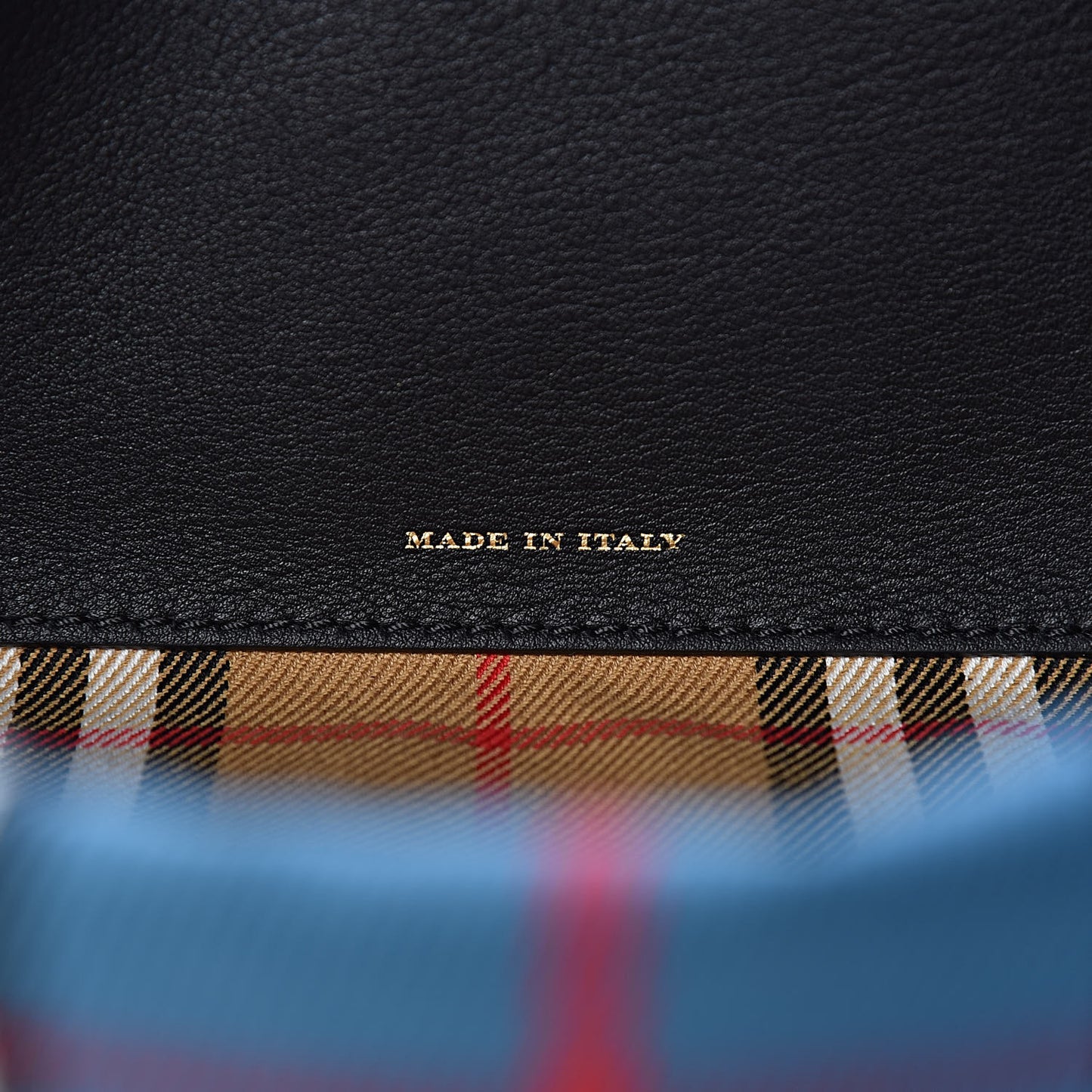Tartan Mens Washbag Blue Yellow