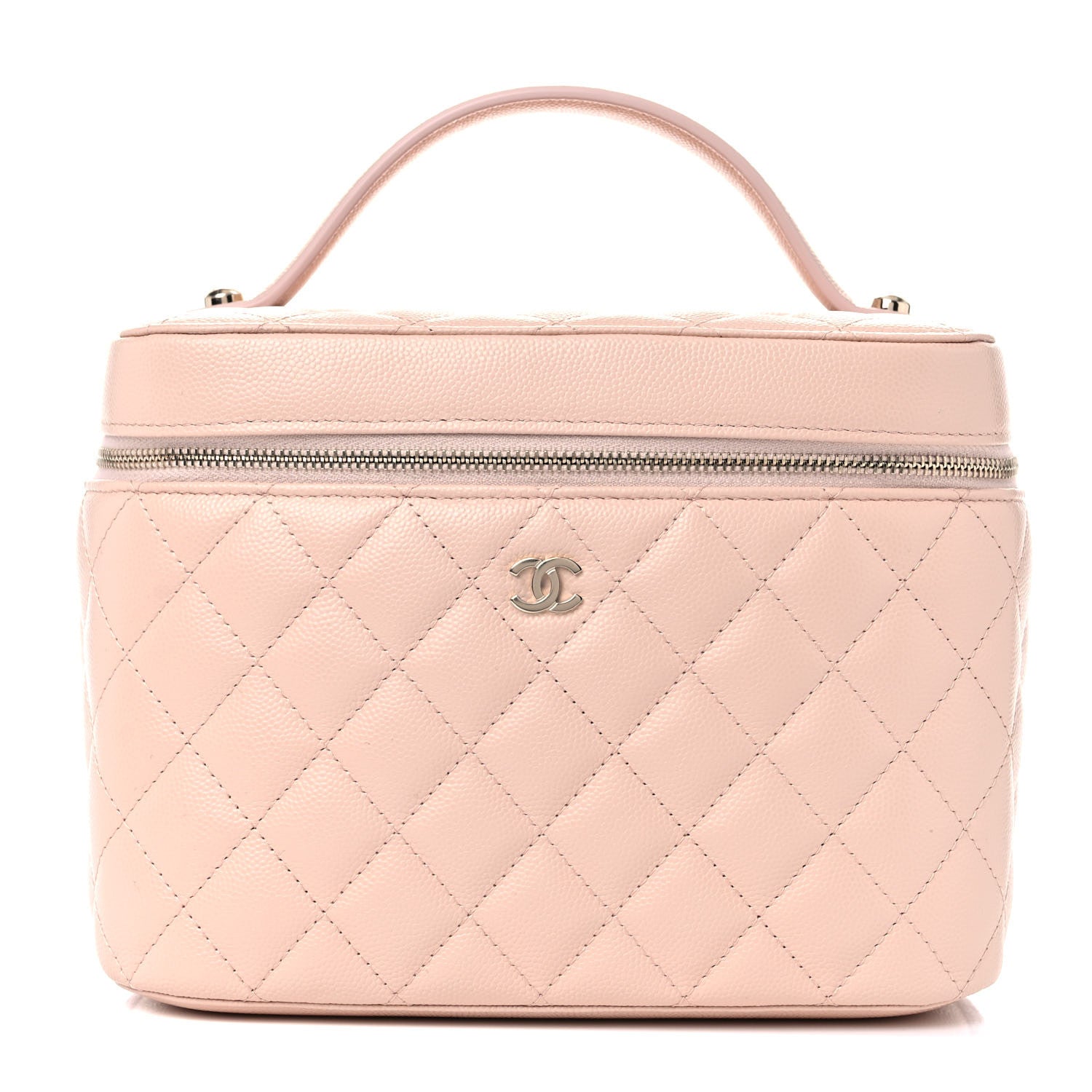 Chanel Caviar Quilted Large Vanity Pouch Light Beige 1 of 11