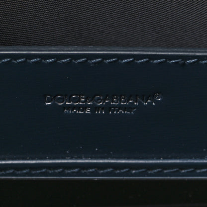 Dolce & Gabbana Vitello Large Zip Clutch Dark Blue 6 of 9