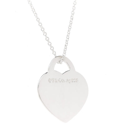 Tiffany Sterling Silver Small Return to Tiffany Heart Pendant Necklace 6 of 7