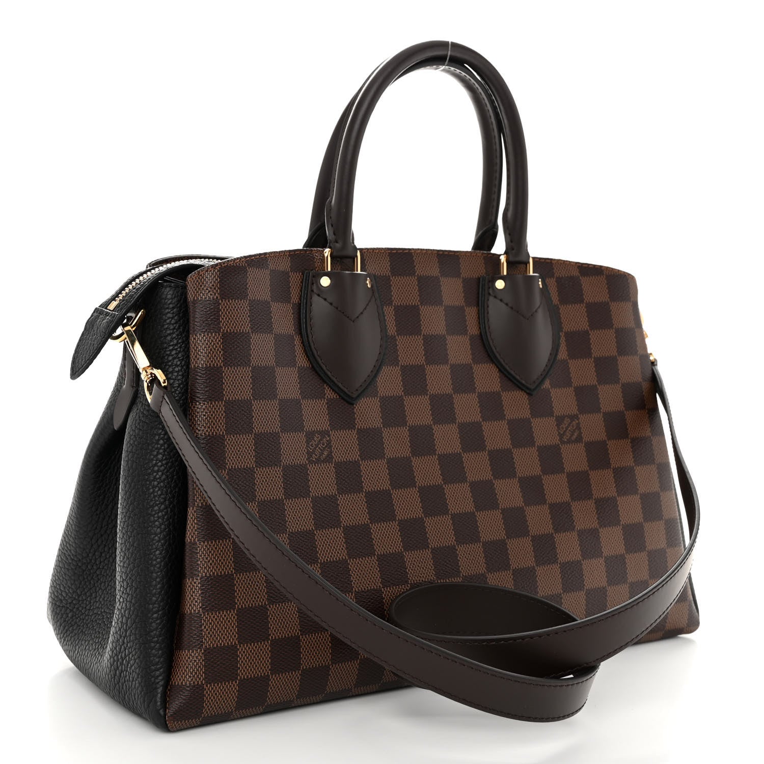 Louis Vuitton Cuir Taurillon Damier Ebene Normandy Black 3 of 10
