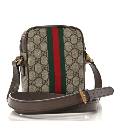 Gucci GG Supreme Monogram Web Mini Ophidia Messenger Brown 3 of 10