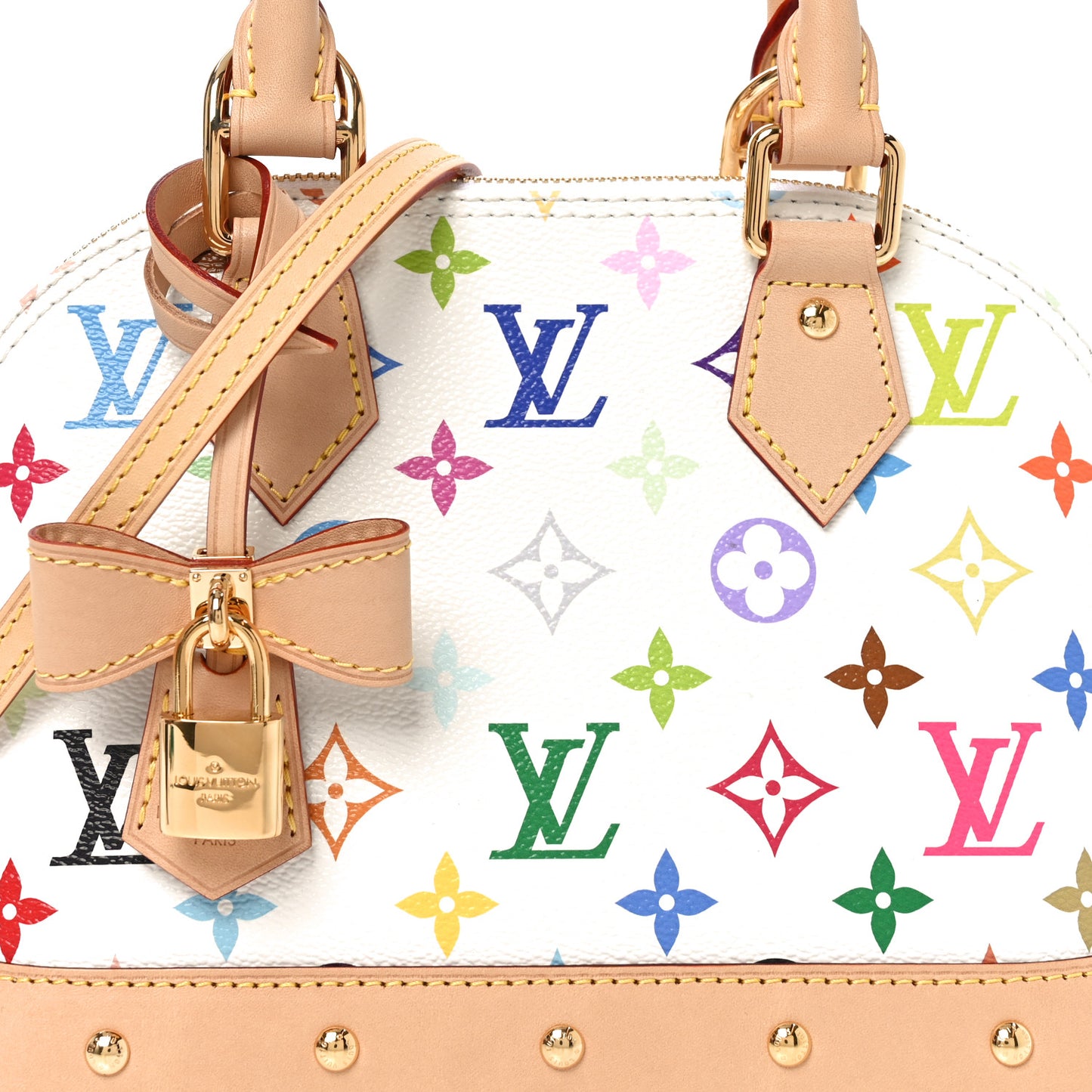 LV x TM Monogram Multicolor Alma BB White