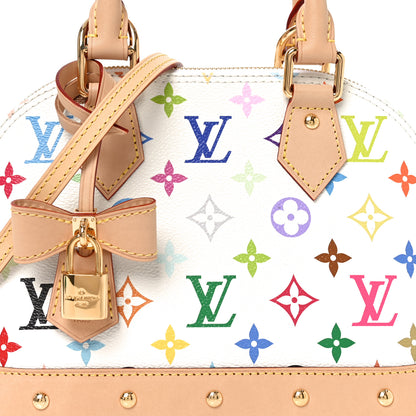 Louis Vuitton LV x TM Monogram Multicolor Alma BB White 7 of 9