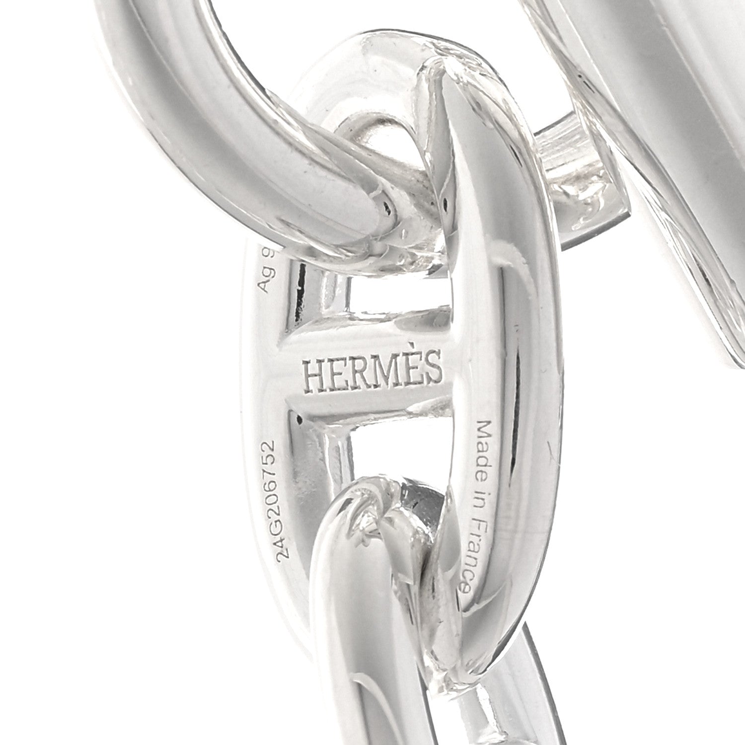 Hermes Sterling Silver MM Chaine D'Ancre Necklace 5 of 6