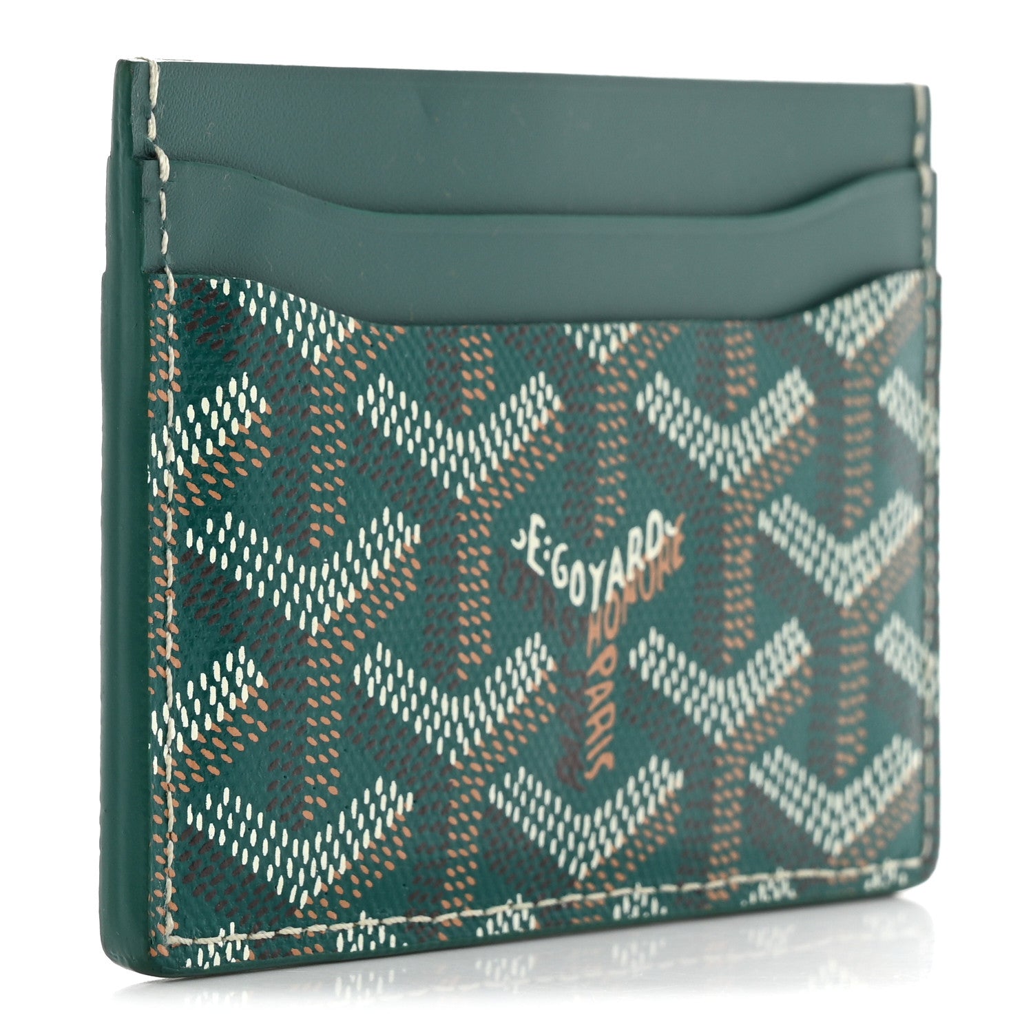 Goyard Goyardine Saint Sulpice Card Holder Green 3 of 8
