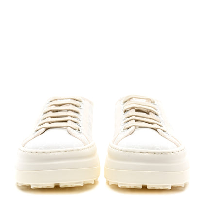 Gucci GG Monogram Womens 1977 Tennis Platform 52mm Sneakers 37 Great White Mystic White 2 of 7