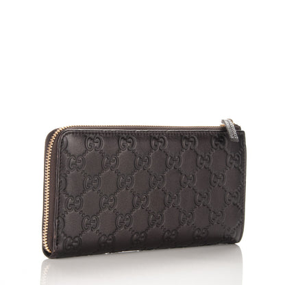 Gucci Guccissima Vitello Tender Donna Long Wallet Testa di Moro 3 of 7