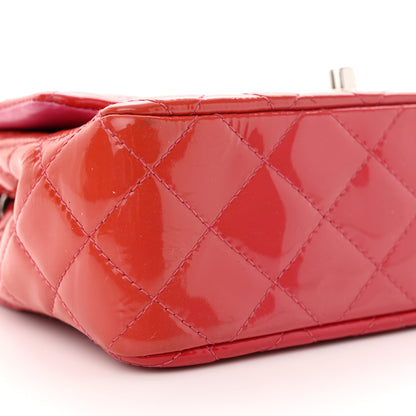 Chanel Patent Calfskin Quilted Mini Rectangular Flap Pink 9 of 10