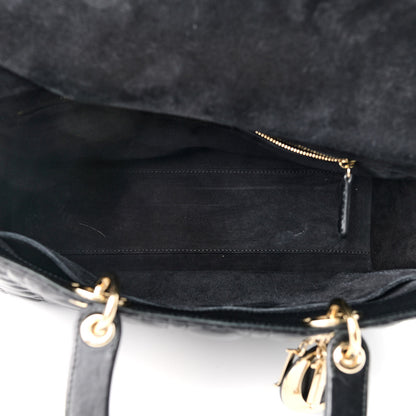 Christian Dior Lambskin Cannage Large Lady Dior Black 5 of 20