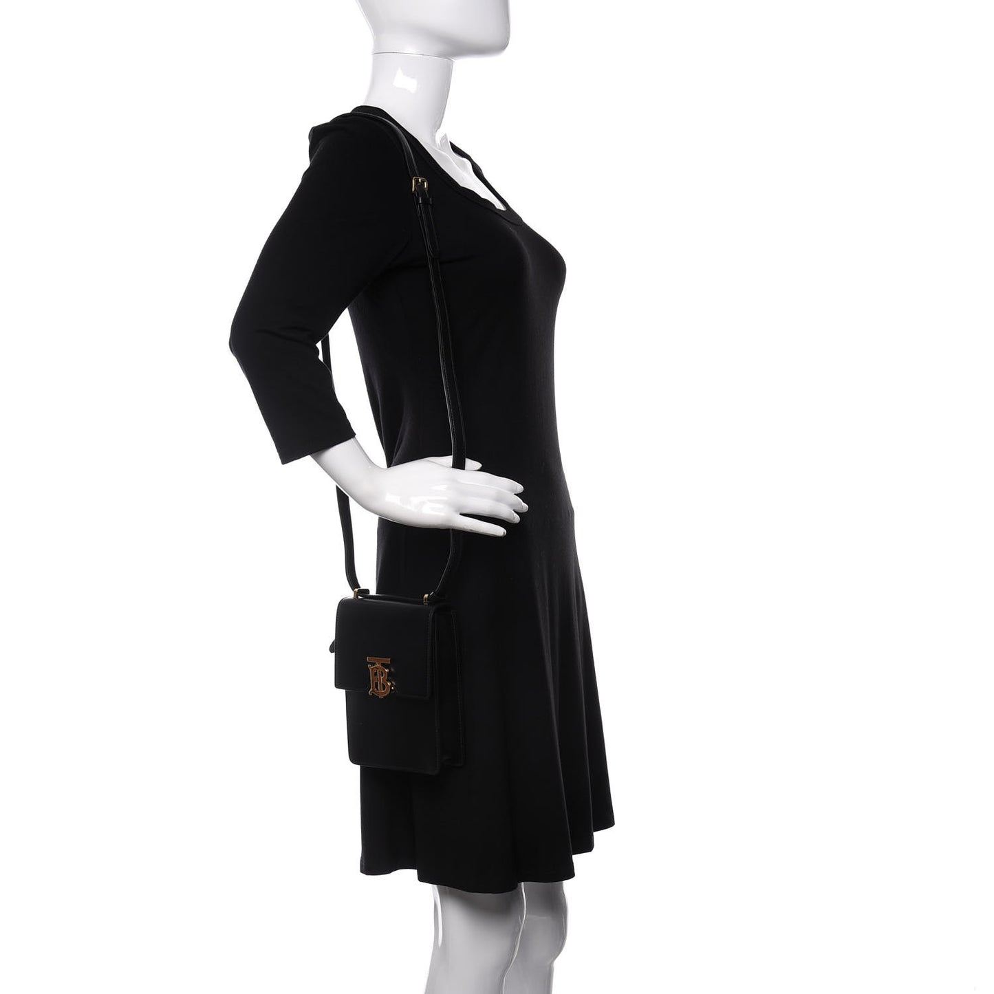 Smooth Calfskin TB Robin Bag Black