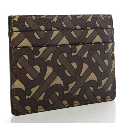 Burberry E-Canvas Monogram Card Case Bridle Brown 3 of 6