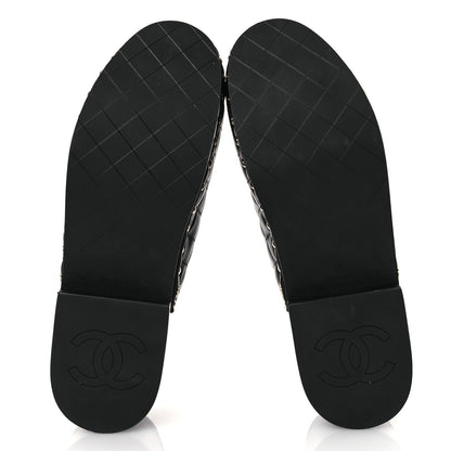 Chanel Lambskin Quilted CC Clogs 39 Black 7 of 11