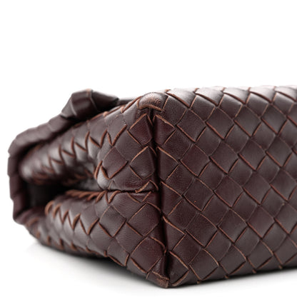 Bottega Veneta Nappa Intrecciato Baby Olimpia Shoulder Bag Dark Barolo 10 of 14