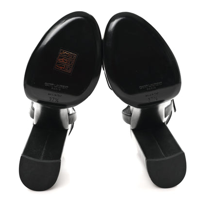 Saint Laurent Vendome Bianca 85 Platform Sandals 37.5 Black 6 of 10