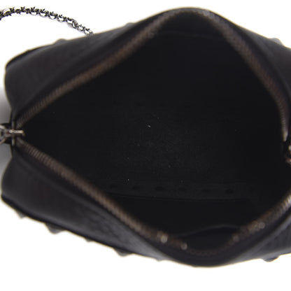 Valentino Garavani Calfskin Small Rockstud Rolling Chain Camera Crossbody Bag Black 4 of 8