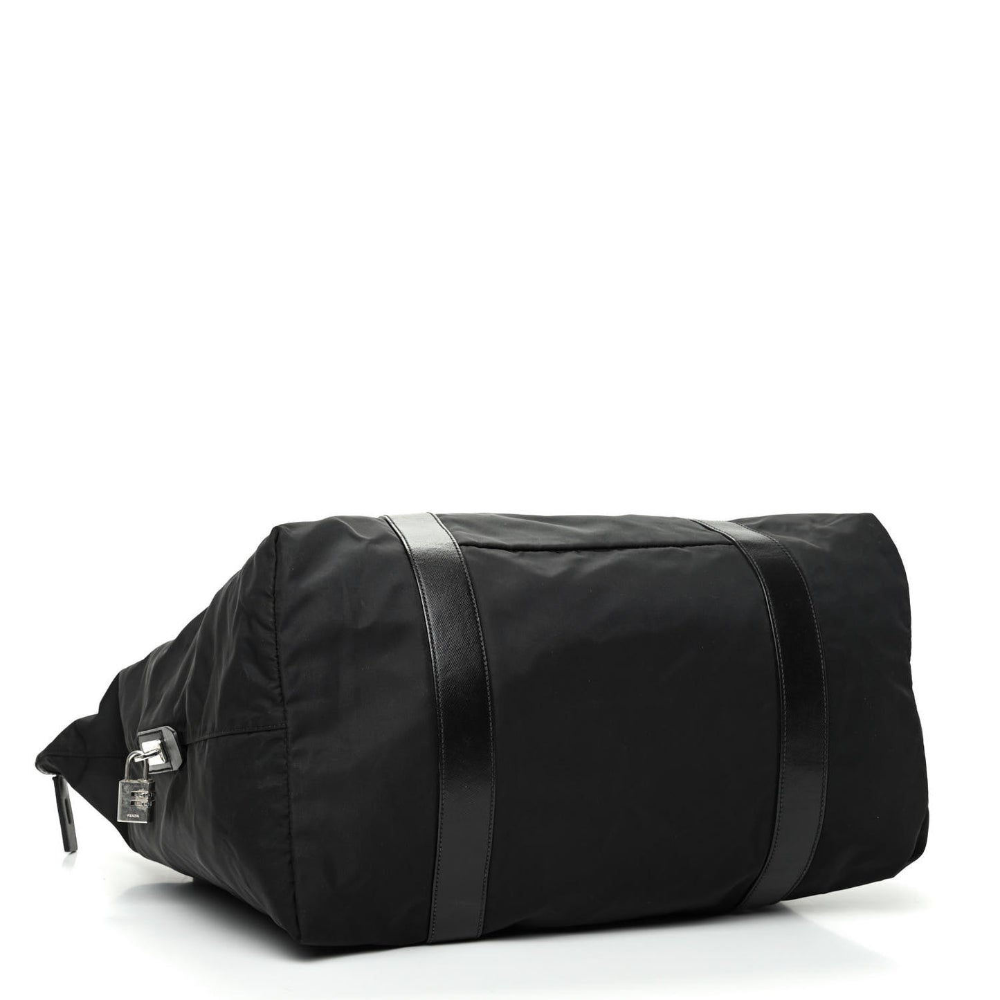 Tessuto Nylon Saffiano Carry On Travel Bag Black