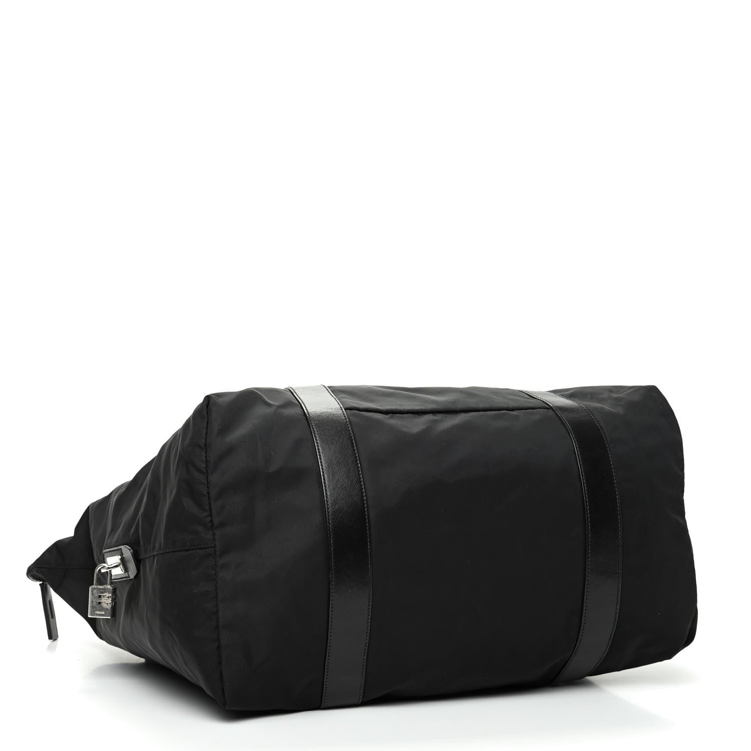 Prada Tessuto Nylon Saffiano Carry On Travel Bag Black 3 of 10