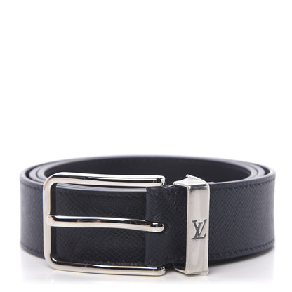 Louis Vuitton Taiga 35mm Pont Neuf Belt 100 40 Blue Marine 1 of 7