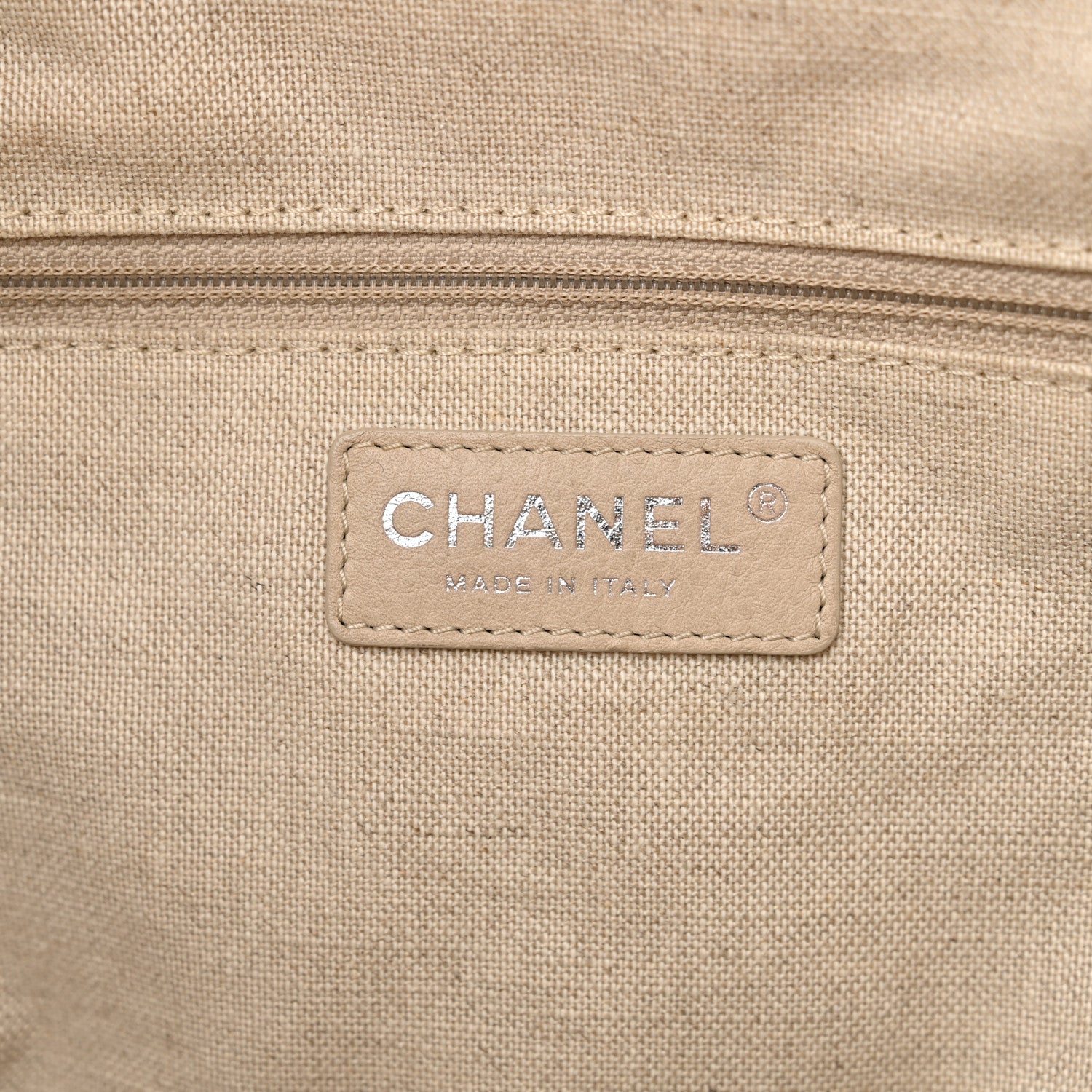 Chanel Mixed Fibers Medium Deauville Tote Beige 7 of 15