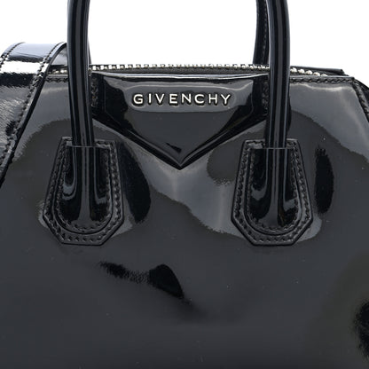 Givenchy Patent Calfskin Mini Antigona Black Black 7 of 9