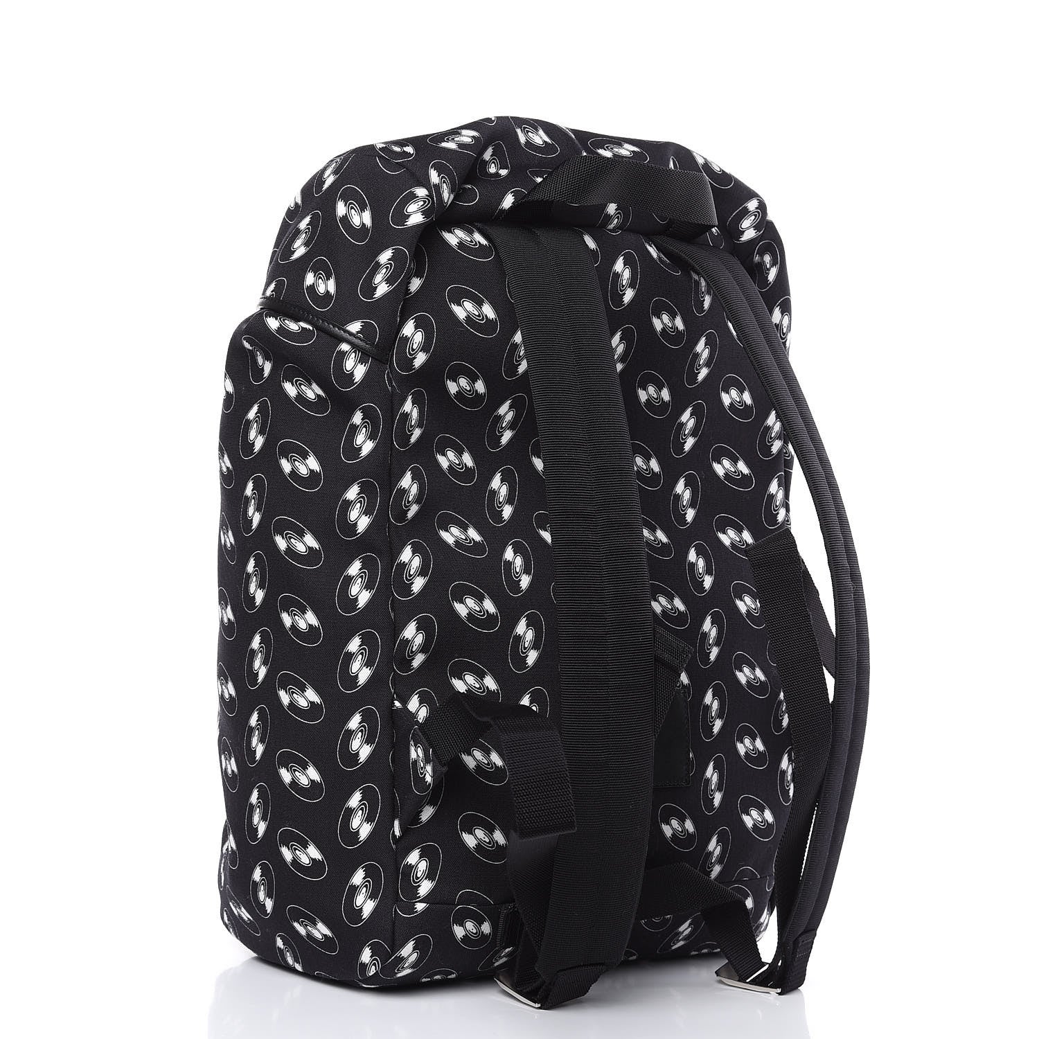 Saint Laurent Canvas Vinyl Record Print Hunting Rucksack Backpack Black 3 of 9