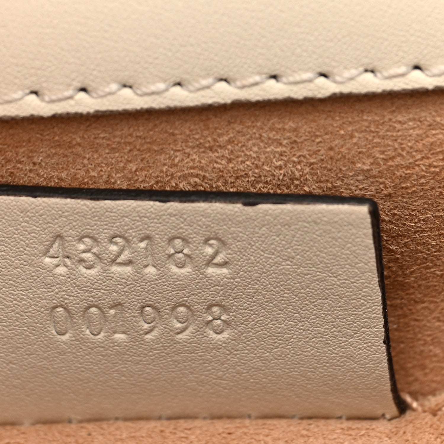Gucci Calfskin Studded Small Padlock Shoulder Bag White 7 of 10