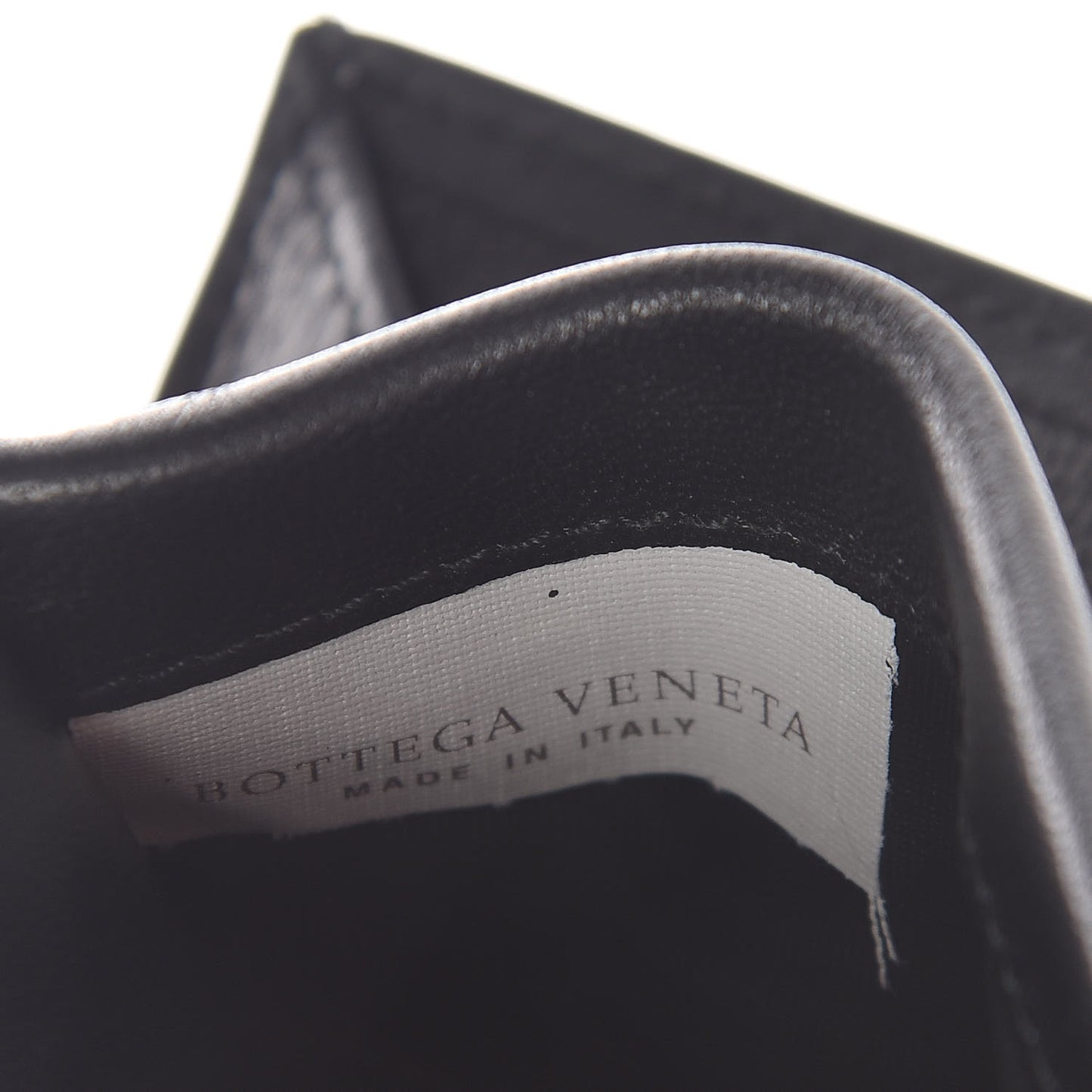 Nappa Intrecciato Card Holder Black