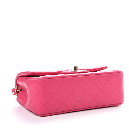 Chanel Lambskin Quilted Mini Rectangular Flap Pink 3 of 10