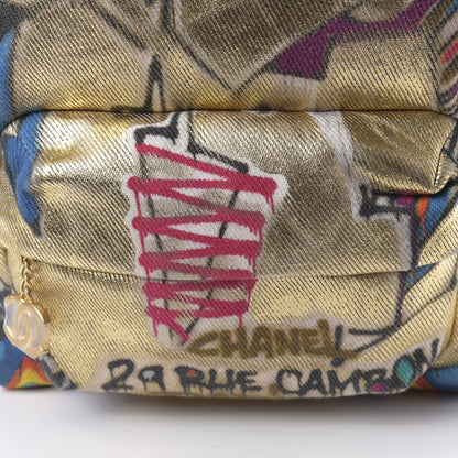 Chanel Graffiti Printed Canvas Street Spirit Backpack Multicolor 9 of 9