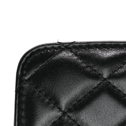 Chanel Calfskin Quilted Perfect Fit Coin Purse With Chain Black 11 of 12